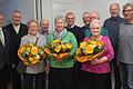 Der Obst- und Gartenbauverein Mittelsinn zeichnete Personen für ihre langjährige Vereinstreue aus und verlieh Ehrenmitgliedschaften für ein besonderes Engagement (von links): Vorsitzender Peter Paul, Adam Ullrich, Rosemarie Preisendörfer, Fritz Kratz, Barbara Preisendörfer, Heinz Kratz, Karl-Heinz Wolf, Engelhard Kühn, Wilma Roth, Ernst Diener und stellvertretender Vorsitzender Hans-Georg.