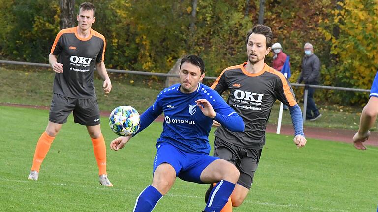 Saisonstart in der Kreisliga Rhön       -  Hochkaräter fürs Saaletal: Vom Bezirksligisten FC 06 Bad Kissingen wechselte Vlad Ruja (vorne) zum Kreisliga-Aufsteiger TSV Steinach.