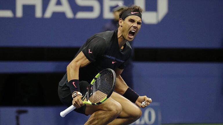 Finale!       -  Rafael Nadal jubelt nach seinem Einzug ins Finale der US Open.