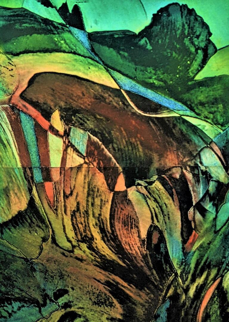 'Grüne Landschaft' heißt dieses Bild Dieter Krafts. 'Grüne Landschaft' heißt dieses Bild Dieter Krafts.