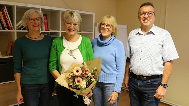 Der neue geschäftsführende Awo-Kreisvorstand besteht aus (von links) Birgit Bernhart, Heidi Wright, Renate Ries und Andreas Schmidt.