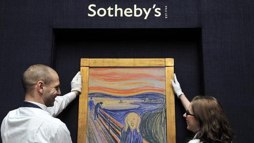 Edvard Munch       -  Bei Sotheby's wird Edvard Munchs «Der Schrei» versteigert. Foto: Andy Rain