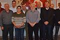 Ehrungen gab es bei der Jahresversammlung der BRK-Bereitschaft Bad Königshofen. Das Bild zeigt von links: Werner Heusinger, Gerhard Heusinger, Gunther Raab, Doris Schmutz, Bereitschaftsarzt Dr. Ulrich Sauter, Helmut Weiß, den stellvertretenden BRK-Kreisvorsitzenden Gerhard Weigand, den stellvertretenden Kreisgeschäftsführer Heiko Stäblein, den stellvertretenden Bereitschaftsleiter Tristan Sauter und Bereitschaftsleiter Rasmus Brand.