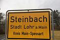 Ortsschild Steinbach.