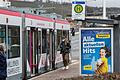 Bereits fertiggestellt ist die Straßenbahn Haltestelle Talavera. Gekennzeichnet wird die barrierefreie Haltestelle mit einem blauen Balken als Symbol über dem Haltestellenschild.