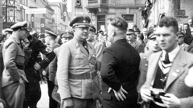 Gauleiter Otto Hellmuth zu Besuch in Karlstadt in den 30er Jahren Gauleiter Otto Hellmuth zu Besuch in Karlstadt in den 30er Jahren