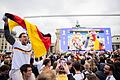Euro 2024: Public Viewing Berlin       -  Auf der Fanmeile in Berlin feierten viele Menschen ihre Mannschaften.