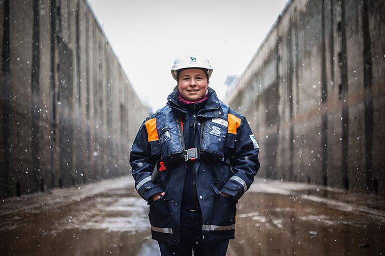 Eva Brückner, die Leiterin des Außenbezirks Haßfurt des Wasserstraßen- und Schiffahrtsamtes, ist für mehr als 50 Main-Kilometer zuständig.