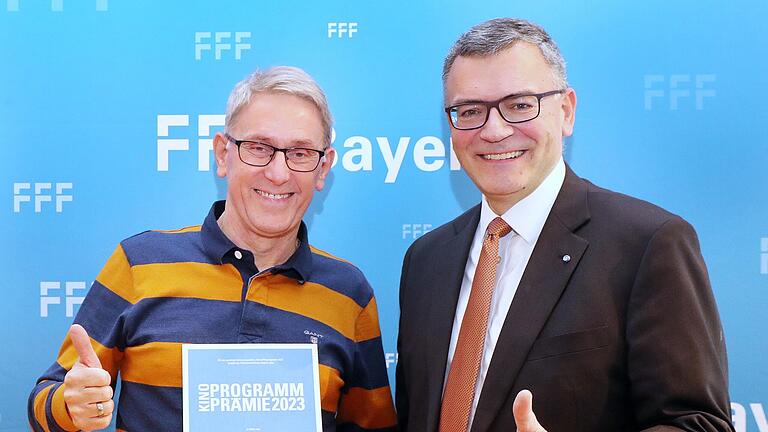 Peter Grethler und Florian Herrmann bei der Preisverleihung.