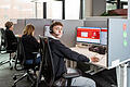 Sparkasse Mainfranken Würzburg       -  Steven Romme absolviert eine Ausbildung zur Servicefachkraft für Dialogmarketing bei der Sparkasse Mainfranken Würzburg.