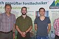 Auf der Tagesordnung des Treffens der Forsttechniker stand auch die Neuwahl der Vorstandschaft. Im Bild von links: Ralf Herrmann, Martin Friedrich, Marius Kobrow, Thomas Roth.