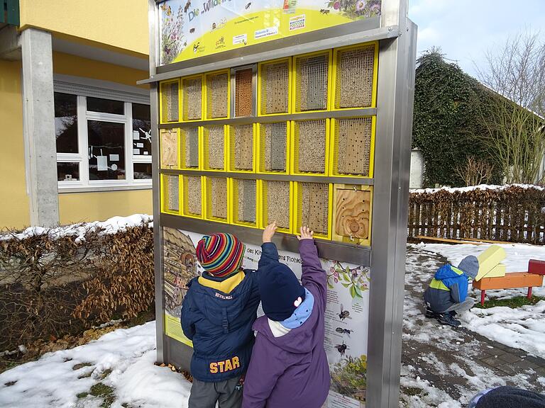 Wildbienenprojekt des Kindergartens „Flohkiste“ Wildbienenprojekt des Kindergartens „Flohkiste“