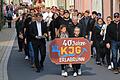Mit einem Festumzug ging's zum Gemeindezentrum, wo das 40-jährige Bestehen der KJG Erlabrunn gefeiert wurde.