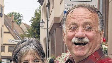 Stets ein Lachen parat: Rollschuh-Paarläufer Dieter und Uta Fingerle. Stets ein Lachen parat: Rollschuh-Paarläufer Dieter und Uta Fingerle.