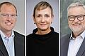 Bernd Riedel und Renate Dempfle treten 2024 gemeinsam die Nachfolge von Main-Post-Geschäftsführer David Brandstätter (rechts) an.