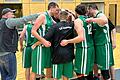Die DJK Schweinfurt bejubelte nach Spielschluss die erfolgreiche Titelverteidigung in der Basketball-Bayernliga.