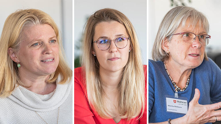 Drei engagierte Frauen, die gerade für die Kinderhospiz-Arbeit in Unterfranken ausgebildet worden sind: (von links) Heike Nitzl, Julia Hasselhorn und Monika Hofmann.