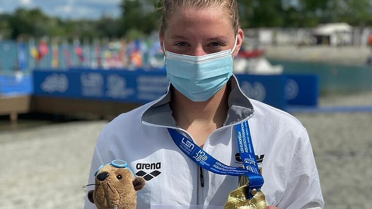 Europameisterin: Lea Boy vom SV Würzburg 05 sicherte sich über die 25 Kilometer im Freiwasser die Goldmedaille.