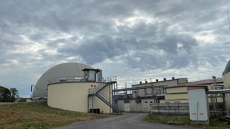 Der Fermenter mit Gasspeicher am Standort Bergrheinfeld hat einen Durchmesser von 32 Metern.&nbsp;