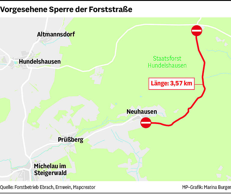 Waldweg bei Neuhausen wird für Autos gesperrt: Was bedeutet das Verbot des Forstbetriebs für die Ortsbewohner?