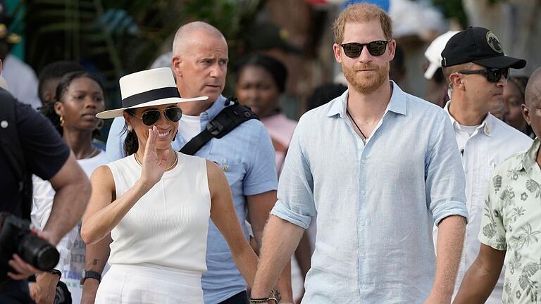 Prinz Harry und Meghan in Kolumbien       -  Winken Meghan und Harry bald Amerika bye-bye? (Archivbild)