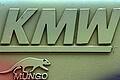 KMW-Logo       -  Das Logo von Krauss-Maffei-Wegmann an einem 'Mungo' der Bundeswehr. Foto: Martin Schutt/Archiv