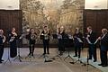 Harmoniemusik in Burgpreppach: ein Oktett der 'Fürstlich Löwensteinischen HofMusic' war im Rahmen der Konzertreihe 'Musik in fränkischen Schlössern' zu Gast.