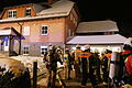 Der in der Garage befindliche Heizungsraum stand am späten Donnerstagabend in Flammen.