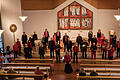 Der Thalia Chor Schweinfurt bei seinem Konzert in der Kirche St. Maximilian Kolbe.