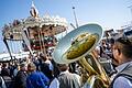 Presserundgang auf dem Oktoberfest       -  Blasmusik gehört zur Wiesn.