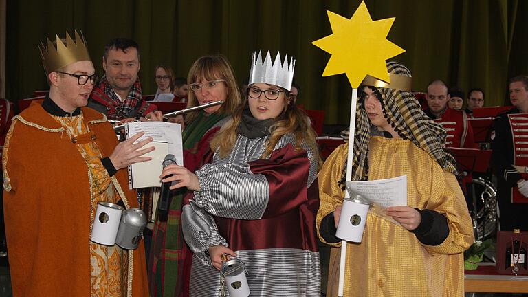 Überraschung beim Zellinger Neujahrsempfang: Die Sternsinger hatten doch einen kleinen Auftritt.