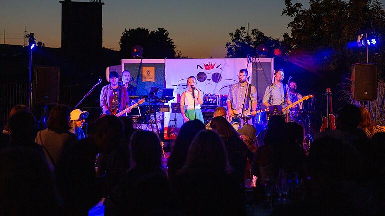 Auf sieben Bühnen spielen verschiedene Bands in der Altstadt Ochsenfurts in der Musiknacht. Im Bild: Im Flockenwerk spielte letztes Jahr die Band Kingsize-Cat.