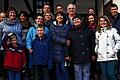 Besuch aus Australien (von links) Heinz Lang, Manuela Neugebauer, Christine Wanzura, Sabine Hergenhan, Susanne Brand, dahinter ihr Bruder Fredi Breunig, Maria Beswick, hinter ihr Johannes Neugebauer, Marias Mann Ray Beswick, Elisabeth Lang, Martina Rost, davor ihre Tochter Antonia, Viola und Simon Breunig, (vorne links) Fabian und Elias Neugebauer.