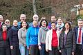 Die neuen &bdquo;Botschafter des Spessarts&ldquo; im Bild von links: Zweiter Hauptvorsitzender Richard Krebs, Hauptwanderwartin Heike Buberl-Zimmermann und Bürgermeister Rüdiger Stenger sowie stellvertretender Hauptwanderwart und Lehrgangsleiter Uwe Brüggmann (Zweiter von rechts). Dritter von rechts Dr. Gerhard Ermischer, Präsident des Bayerischen Wanderverbandes . FOTO Spessartbund
