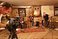 Für sein Filmprojekt 'Dorflied. Dorfbeat. Dorfblues' holte sich Filmemacher Benedikt Feser (links) befreundete Musiker mit ins Boot - so auch seine Bandkollegen von 'The Dukes' Tobias Feser (Mitte) und Thomas Stamm (rechts) sowie den jungen Kirchenorganisten Florian Schwing. s: Nicole Feser       -  Für sein Filmprojekt 'Dorflied. Dorfbeat. Dorfblues' holte sich Filmemacher Benedikt Feser (links) befreundete Musiker mit ins Boot - so auch seine Bandkollegen von 'The Dukes' Tobias Feser (Mitte) und Thomas Stamm (rechts) sowie den jungen Kirchenorganisten Florian Schwing. s: Nicole Feser