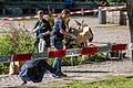 Tötungsdelikt im Alten Botanischen Garten in München       -  Der Tatort wurde abgesperrt.