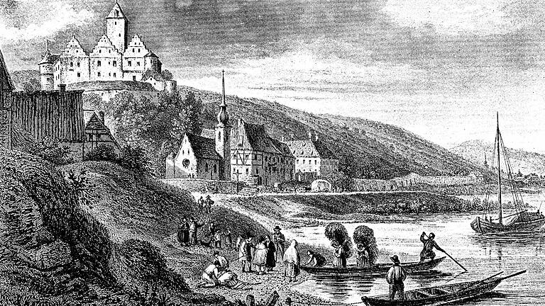 Viele Künstler erprobten sich an Schloss Mainberg. Dieser Stich von S. Lacey aus dem Jahr 1840 entstand nach einer Zeichnung von Ludwig Richter.