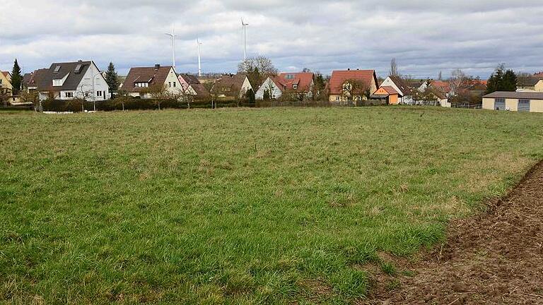Die Gemeinde Frankenwinheim will ein neues Baugebiet ausweisen. Dies gestaltete sich bisher schwieriger als gedacht. Im Bild die grüne Wiese in Gemeindebesitz, daneben der Acker in Privatbesitz. Ein Teil der Ackerfläche soll nun ebenfalls mit in den Bebauungsplan einbezogen werden. Die Gemeinde Frankenwinheim will ein neues Baugebiet ausweisen. Dies gestaltete sich bisher schwieriger als gedacht. Im Bild die grüne Wiese in Gemeindebesitz, daneben der Acker in Privatbesitz. Ein Teil der Ackerfläche soll nun ebenfalls mit in den Bebauungsplan einbezogen werden.