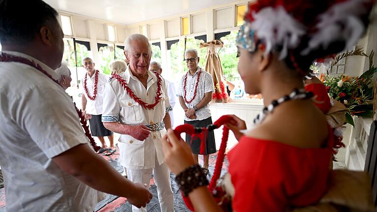 Britisches Königspaar in Samoa - Charles will in Samoa den Commonwealth-Gipfel eröffnen. Britisches Königspaar in Samoa - Charles will in Samoa den Commonwealth-Gipfel eröffnen.