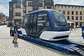 ZF stellte seinen autonom fahrenden People Mover während der Innovation Week auf dem Marktplatz in Schweinfurt vor.