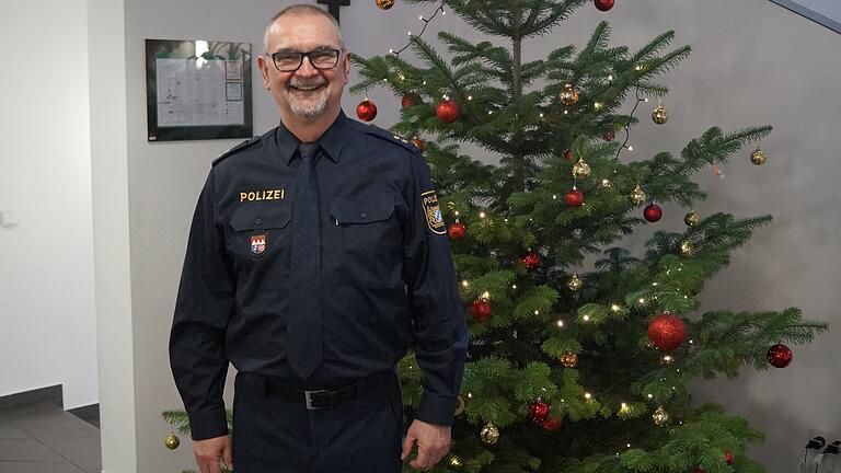 Keine Besonderen Vorkommnisse: Nach Angaben von Dienststellenleiter Norbert Mohr hatten die Haßfurter Polizisten einen ruhigen Weihnachtsdienst.