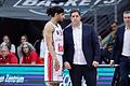 Sie sind die Anführer der Würzburg Baskets: Aufbauspieler Jhivvan Jackson und Trainer Sasa Filipovski, hier beim Auswärtsspiel in Bonn am zweiten Weihnachtstag des letzten Jahres, wollen noch die direkte Play-off-Qualifikation schaffen.