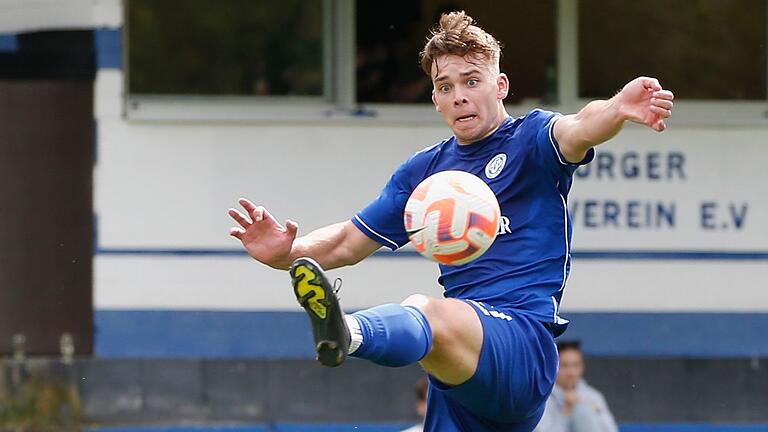 Vergangene Saison noch Jugendspieler, nun Torschütze für die Bayernliga-Mannschaft des FV 04 Würzburg: Marius Haas (Archivbild). Vergangene Saison noch Jugendspieler, nun Torschütze für die Bayernliga-Mannschaft des FV 04 Würzburg: Marius Haas (Archivbild).