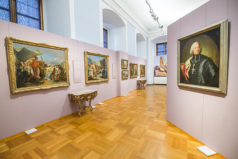 Ohne Besucher: Die Tiepolo-Ausstellung in der Residenz.