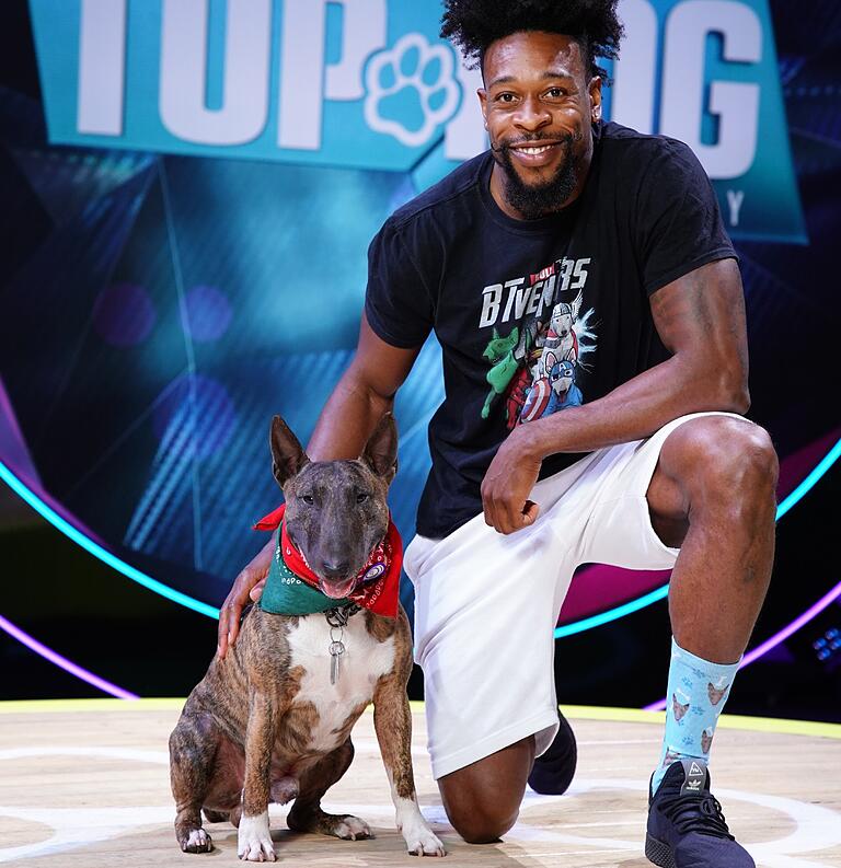 Der ehemalige Bad Neustädter Handballer Gary Hines ist unter anderem in der neuen RTL-Show 'Top Dog Germany' mit seinem Miniature Bull Terrier 'Gizmo' zu sehen.&nbsp;