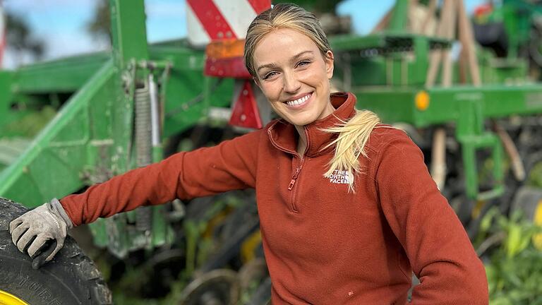 Keine Angst vor Dreck oder dicken Traktoren: Marie Hoffmann. Keine Angst vor Dreck oder dicken Traktoren: Marie Hoffmann.