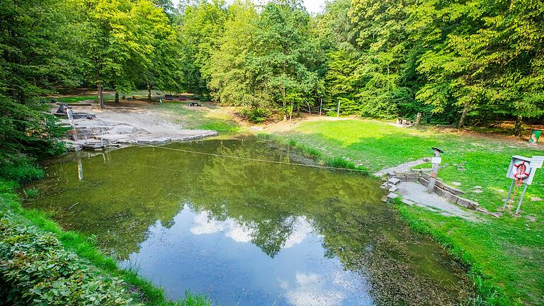 Der Waldspielplatz in Hundelshausen.&nbsp;