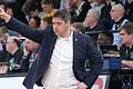 Trainer Filipovski Sasa (FIT/One Würzburg Baskets) hofft auf einen Heimsieg seiner Mannschaft im Champions-League-Spiel gegen Betram Derthona Basket.