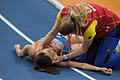 Leichtathletik/Halle: Europameisterschaft       -  Die Niederländerin Maureen Koster hat nach ihrem schweren Sturz im 3.000-Meter-Finale bei der Hallen-EM Entwarnung gegeben.