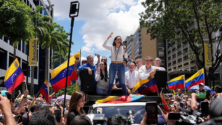 Nach der Präsidentenwahl in Venezuela       -  Machado musste im Sommer untertauchen. (Archivbild)